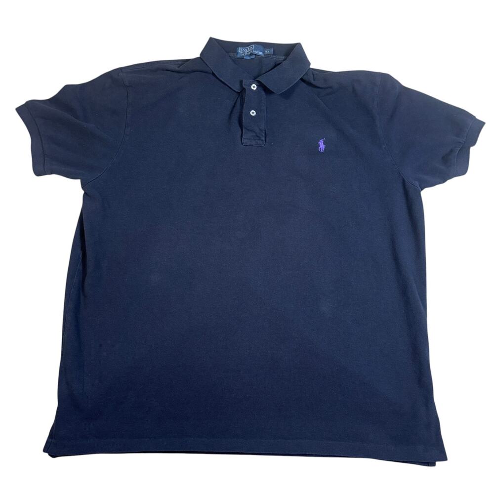 Vintage 90s Polo Ralph Lauren purple pony logo XXL retro indie casual preppy